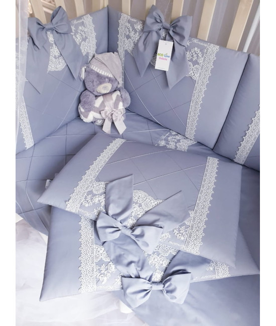 Комплект в кроватку Софт Нежная зефирка серый