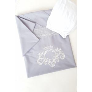 Комплект в кроватку Софт Нежная зефирка серый