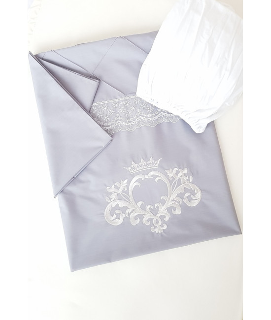 Комплект в кроватку Софт Нежная зефирка серый