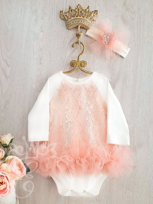 Платье-боди Регина розовое