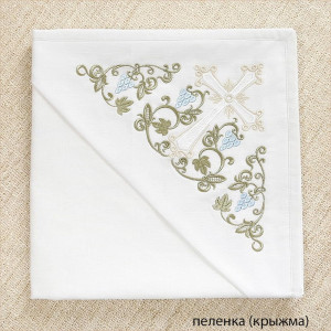 Крестильный набор Владимир с махровым уголком