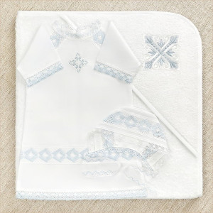 Крестильный набор Александр с махровым уголком