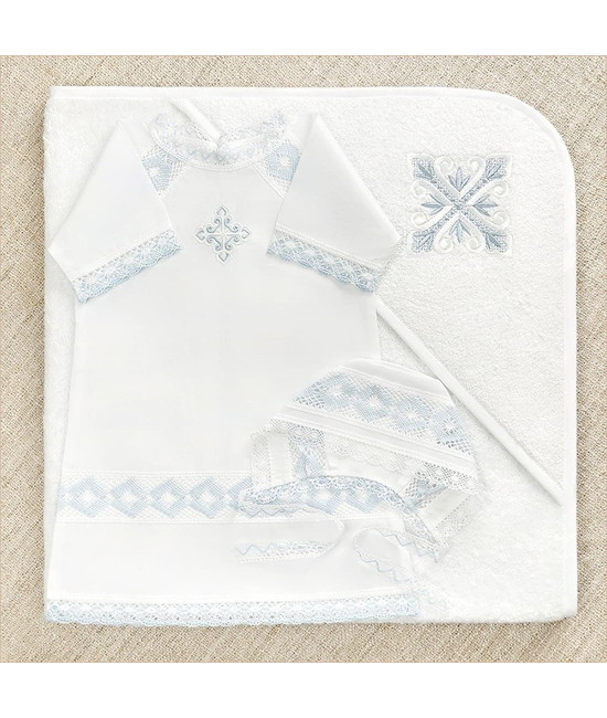 Крестильный набор Александр с махровым уголком