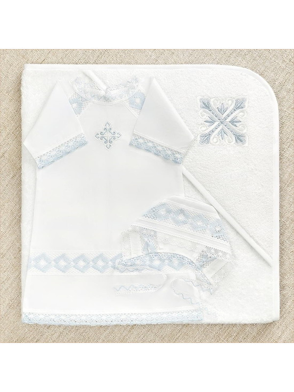 Крестильный набор Александр с махровым уголком