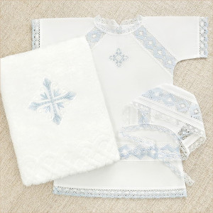 Крестильный набор Александр с классическим полотенцем