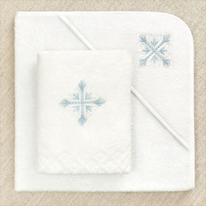 Крестильный набор Александр с махровым уголком