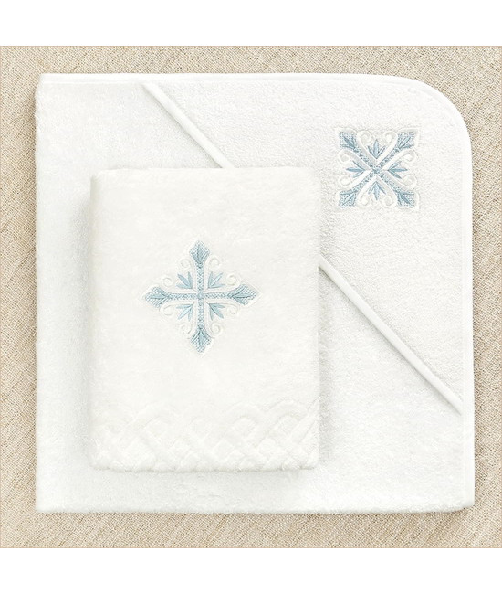 Крестильный набор Александр с махровым уголком