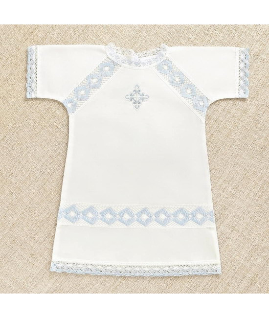 Крестильный набор Александр с кружевным полотенцем