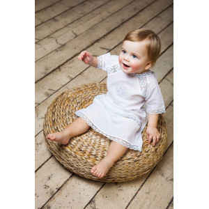 Крестильный набор Александр с кружевным полотенцем