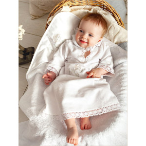 Крестильный набор Ангел с голубкой с полотенцем