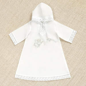 Крестильный набор Ангел с голубкой с пеленкой