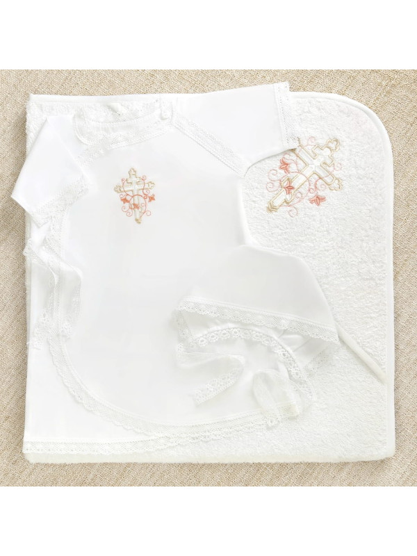 Крестильный набор Анна с махровым уголком