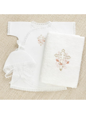 Крестильный набор Анна с классическим полотенцем