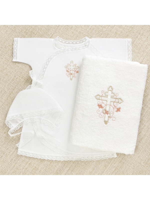 Крестильный набор Анна с классическим полотенцем