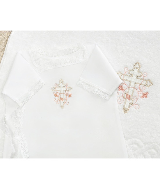 Крестильный набор Анна с махровым уголком