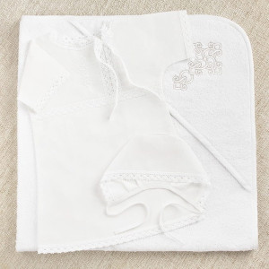 Крестильный набор Егор с махровым уголком