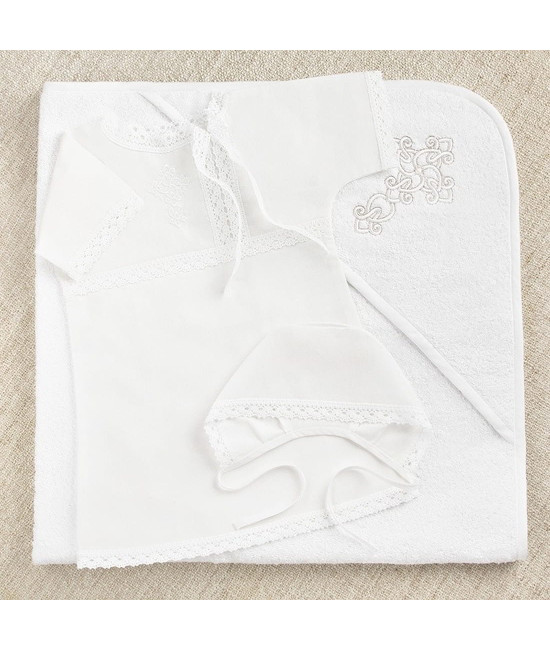 Крестильный набор Егор с махровым уголком