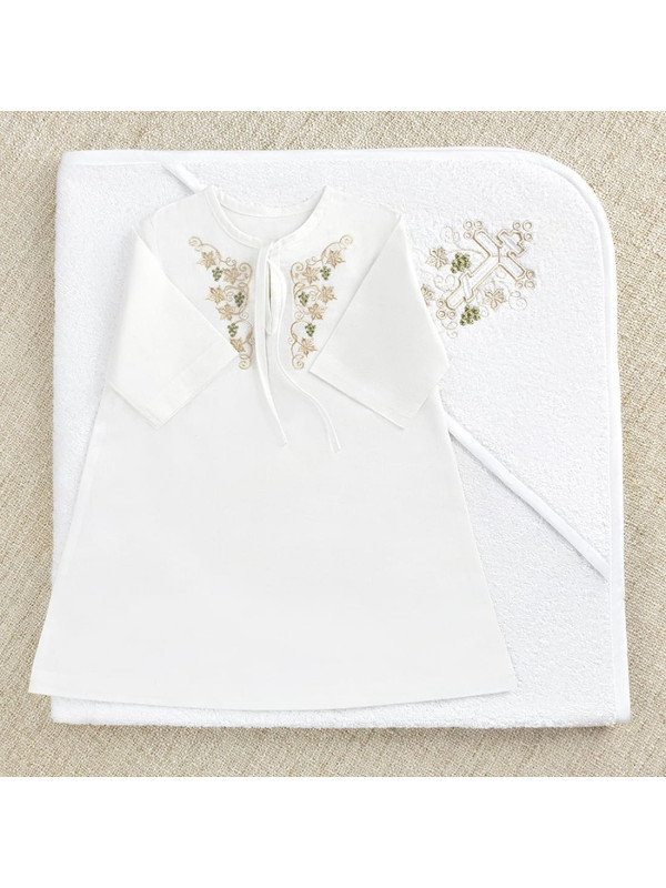 Крестильный набор Георгий с махровым уголком