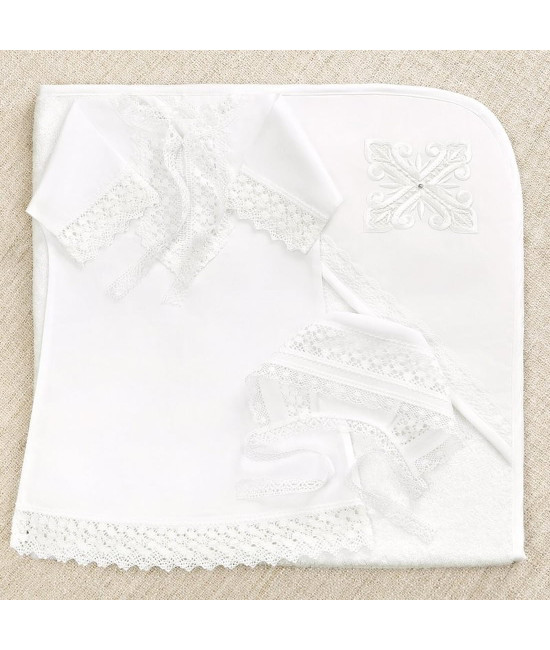 Крестильный набор Ирина с махровым уголком