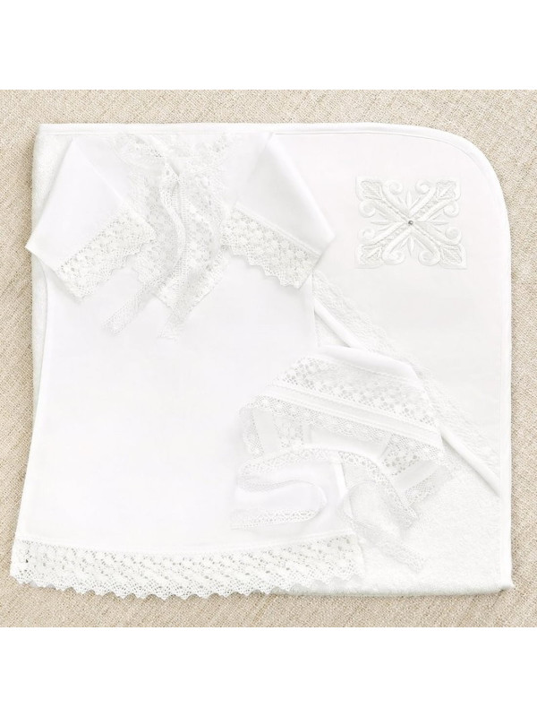 Крестильный набор Ирина с махровым уголком