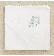 Пеленка с уголком Голубая лоза