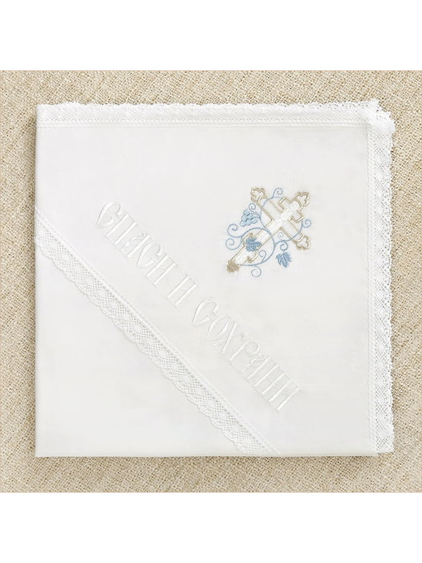 Пеленка с уголком Голубая лоза