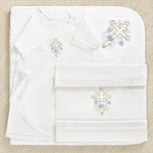 Крестильный набор Иван с махровым уголком