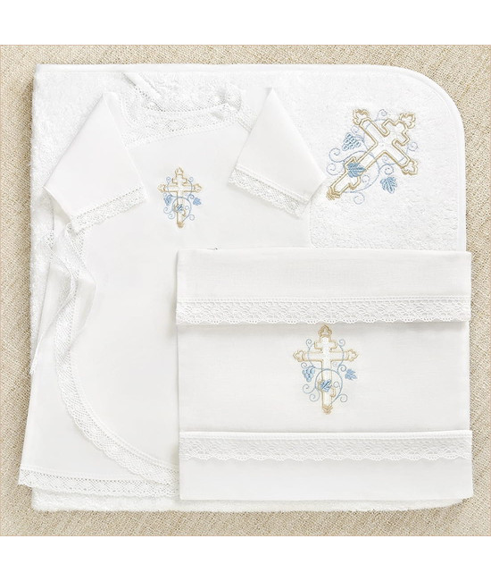 Крестильный набор Иван с махровым уголком