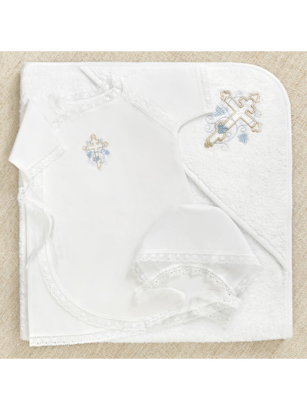 Крестильный набор Иван с махровым уголком