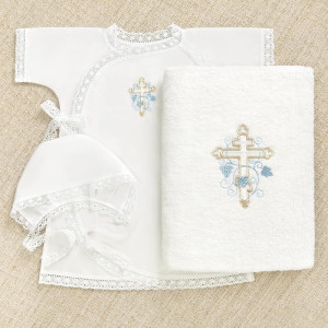 Крестильный набор Иван с классическим полотенцем