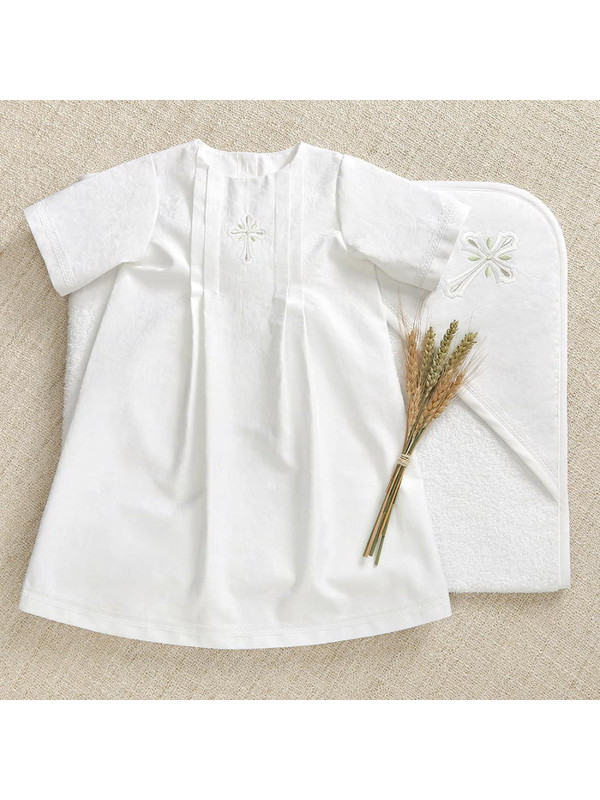 Крестильный набор Июнь с махровым уголком