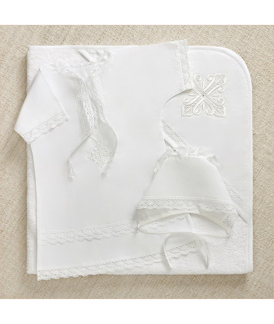 Крестильный набор Классика с махровым уголком