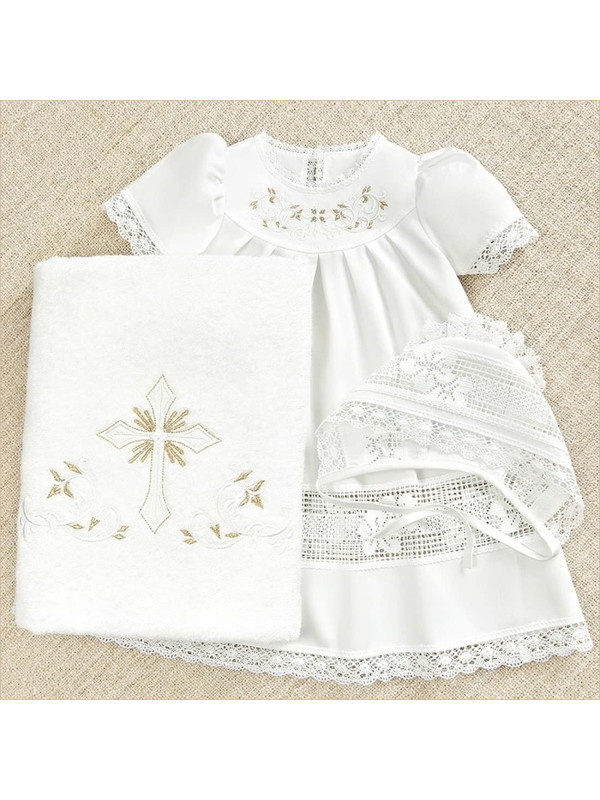 Крестильный набор Ксения с классическим полотенцем