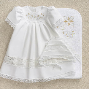 Крестильный набор Ксения с махровым уголком