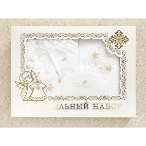 Крестильный набор Лилия с классическим полотенцем