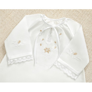 Крестильный набор Лилия с классическим полотенцем