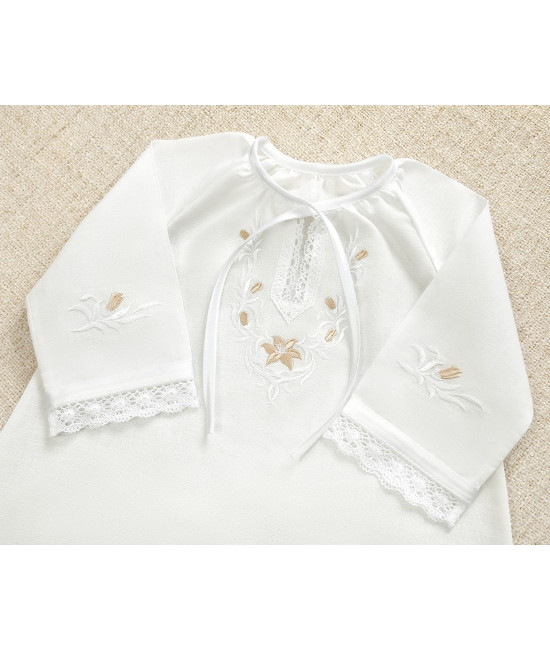 Крестильный набор Лилия с классическим полотенцем