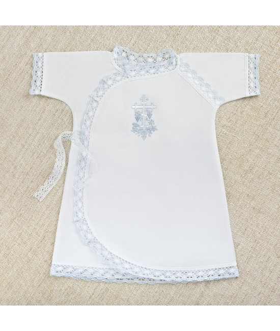 Крестильный набор Лоза голубая с классическим полотенцем