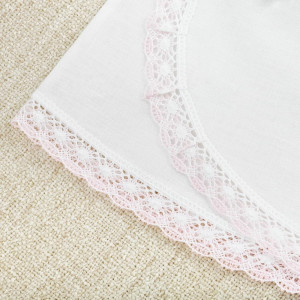 Крестильный набор Лоза розовая с классическим полотенцем