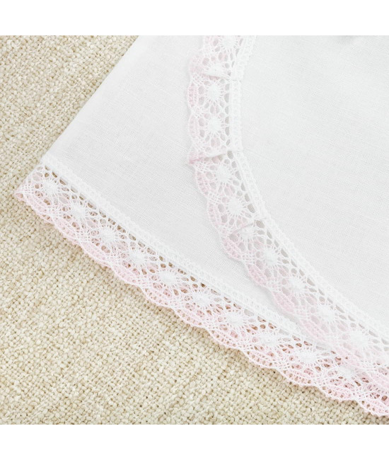 Крестильный набор Лоза розовая с классическим полотенцем