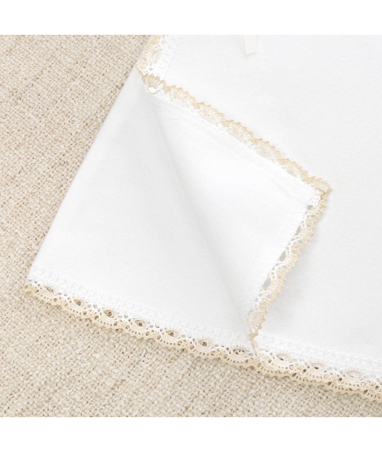 Крестильный набор Лучик бежевый с классическим полотенцем