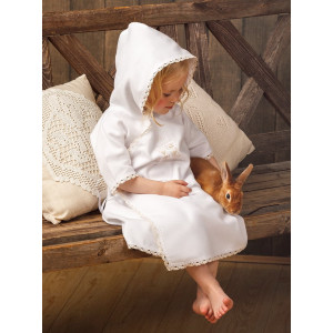 Крестильный набор Лучик бежевый с классическим полотенцем