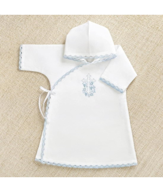 Крестильный набор Лучик голубой с классическим полотенцем