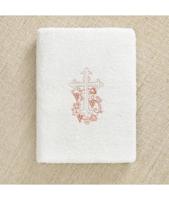 Крестильный набор Лучик розовый с классическим полотенцем