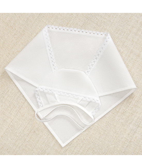 Крестильный набор Людмила с пеленкой с классическим полотенцем