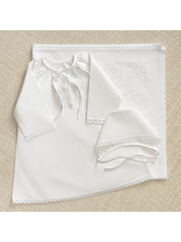 Крестильный набор Людмила с пеленкой