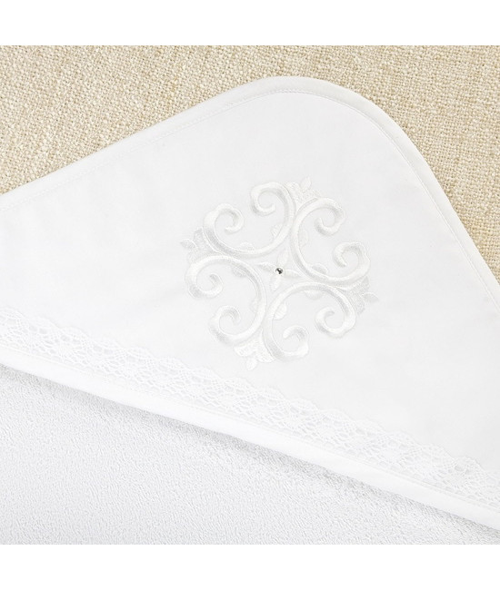 Крестильный набор Людмила с пеленкой с махровым уголком