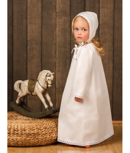 Крестильный набор Людмила с пеленкой с классическим полотенцем