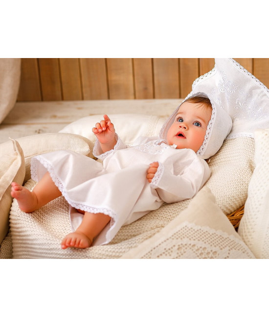 Крестильный набор Людмила с пеленкой с классическим полотенцем