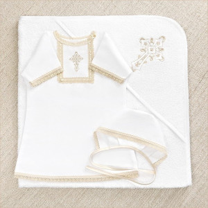 Крестильный набор Никита с махровым уголком